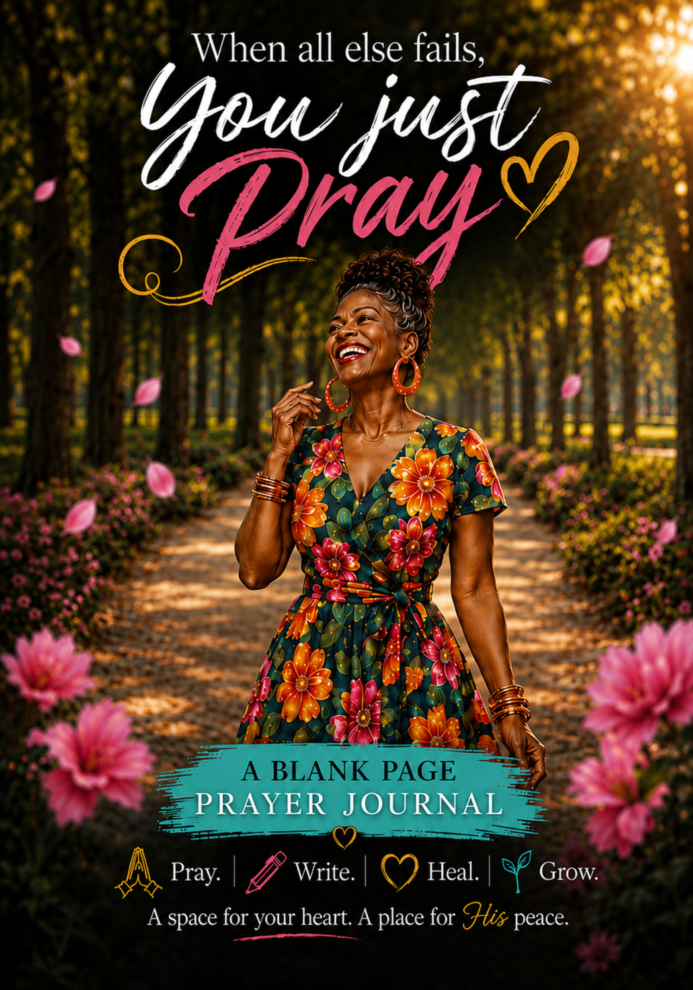 Girl, let's just pray about it:A Blank Page Stress Management Journal